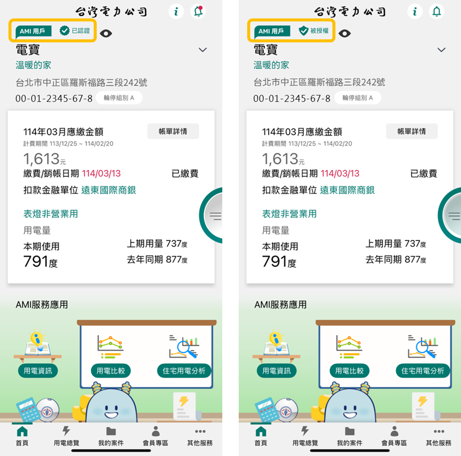 2 已認證或被授權之AMI用戶提供多項服務應用功能